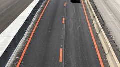 The orange markings were first installed in November 2019, with additional markings newly installed or upgraded in early 2020 and in the spring of 2020.