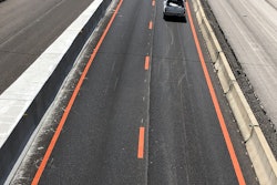 The orange markings were first installed in November 2019, with additional markings newly installed or upgraded in early 2020 and in the spring of 2020.