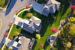 Bird S Eye View Of Three Houses 1546166