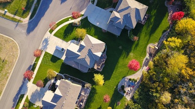 Bird S Eye View Of Three Houses 1546166