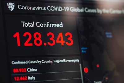 Coronavirus Statistics On Screen 3970331