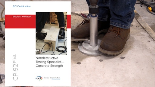 The nondestructive testing program is the newest in a lineup of concrete inspection certification programs offered by ACI.