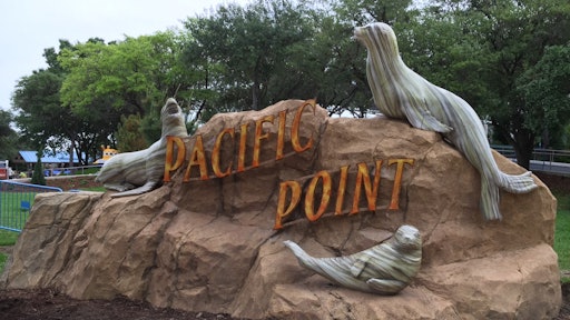 A critical element in creating Pacific Point Preserve, which resembles a fishing wharf along the Pacific Coast, was incorporating a home for the Asian small-clawed otters.