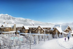 Artist's rendition of the Montage Residences Big Sky scheduled to open in 2021 in Montana's Spanish Peaks Mountain Club.