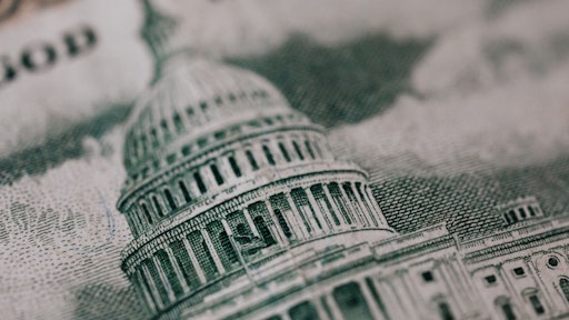 Image Of Old Building On American Banknote 4386157