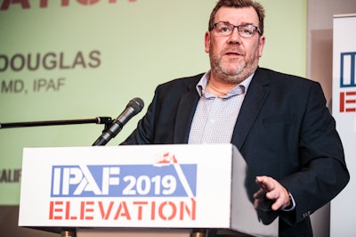 Peter Douglas talks about accident reporting and new IPAF portal at Elevation UK 2019.