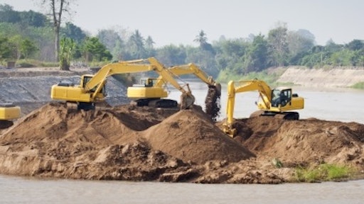 Excavators At Jobsite Freedigitalphotos