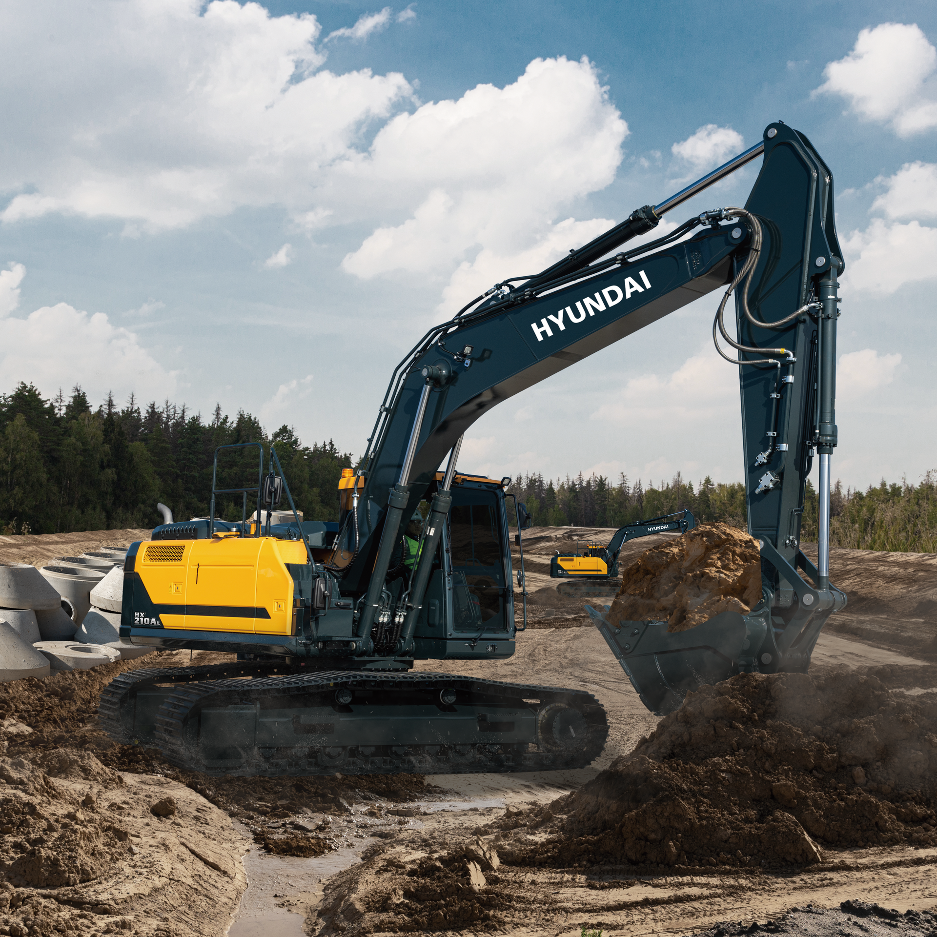 Hyundai HX210A Excavator From: Hyundai Construction Equipment Americas ...