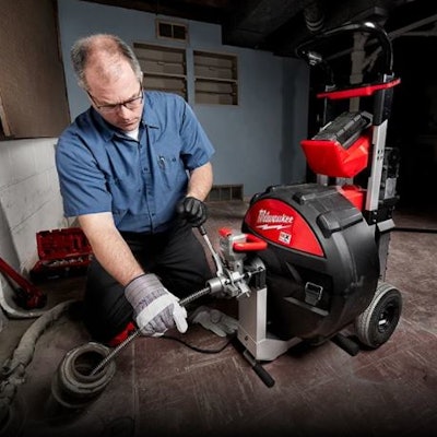 Milwaukee MX Fuel Sewer Drum Machine W/Powertredz