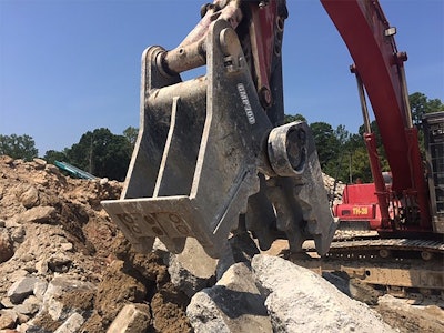 Mechanical pulverizers can be very effective at downsizing concrete and can work very quickly compared to a hydraulically powered attachment.