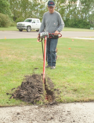 Little Beaver's Sidewalk Boring Kit is a dry auger kit that can quickly bore up to 5 ft. under sidewalks.