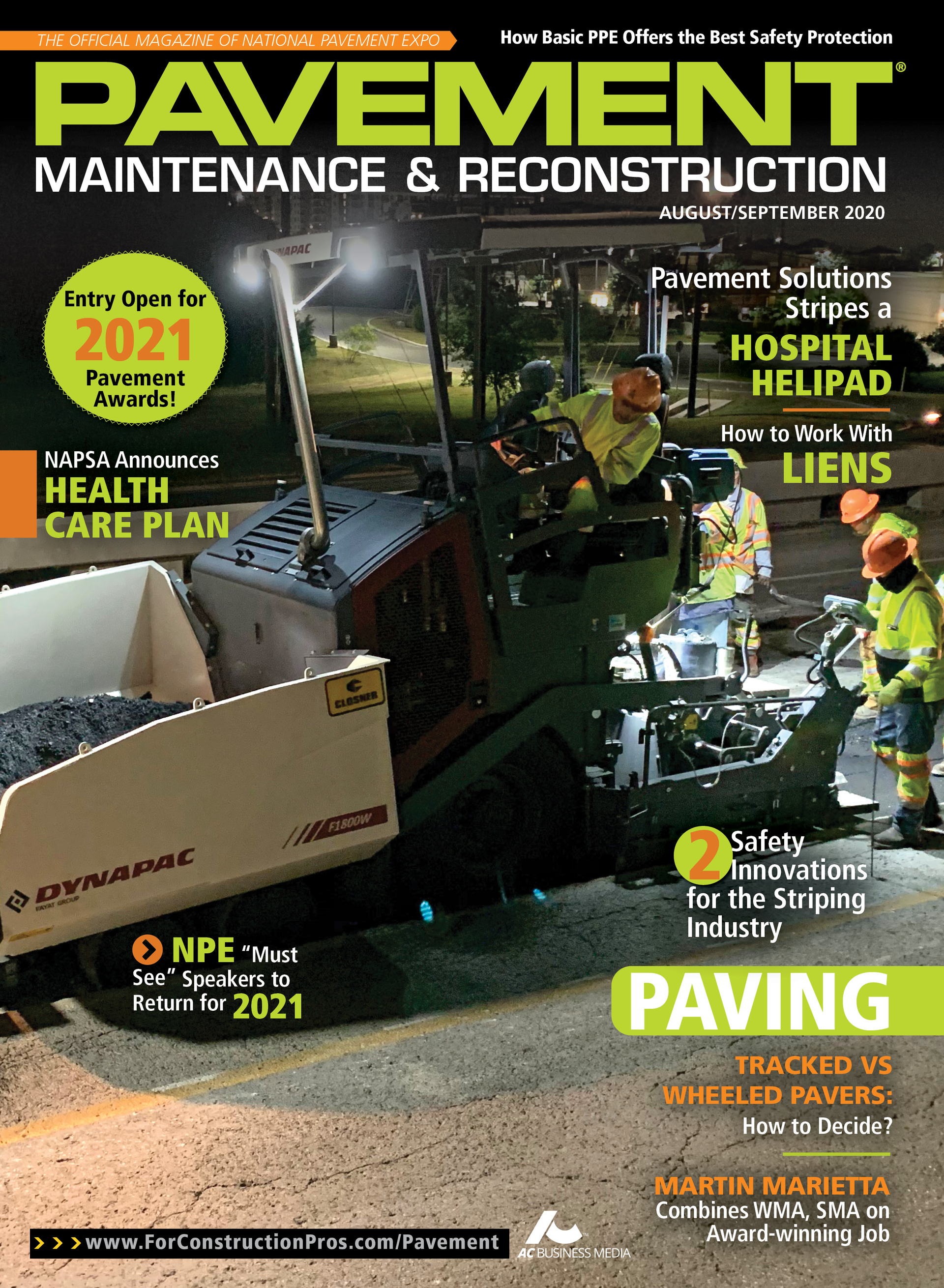 Pavement Maintenance & Reconstruction August/September 2020