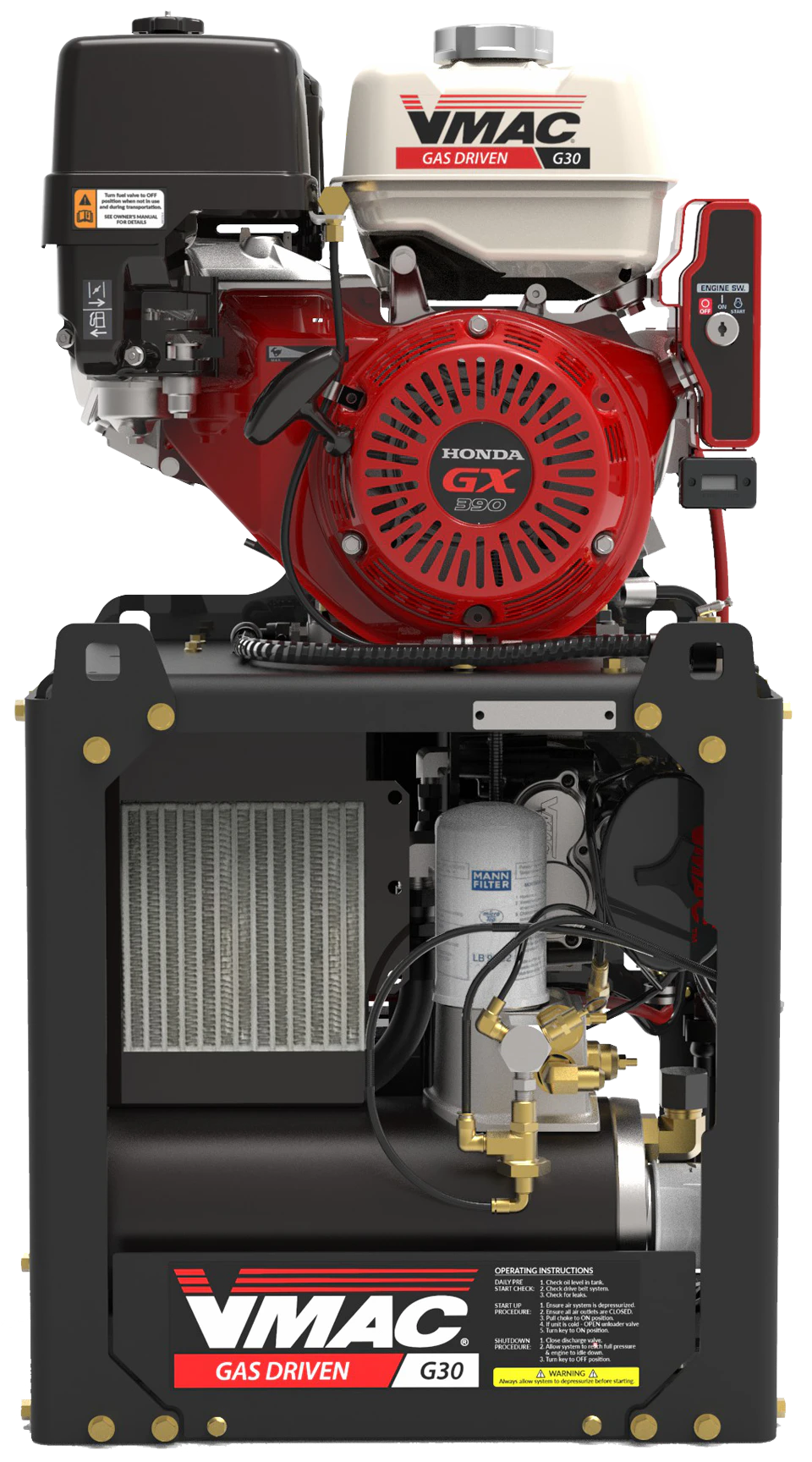 Stacked G30 Air Compressor From: VMAC | For Construction Pros