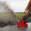 Great Lakes Dredge & Dock Company’s Rivers and Lakes Division used the Ditch Doctor from Ransome Attachments to maintain sediment-filled ditches and pockets of connecting standing water on a large dredging project in Argenta, IL.