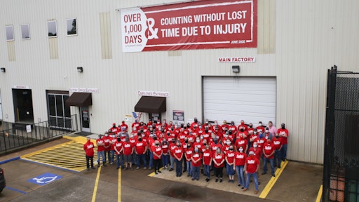 Allen Engineering, concrete equipment manufacturer, is celebrating more than 1,000 days without lost time due to injury.