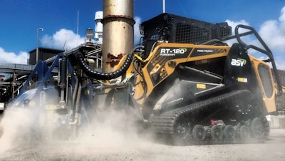 The ST1000 — seen with the ASV RT-120 Forestry Posi-Track loader — allows completion of jobs that may have otherwise required larger, dedicated equipment.