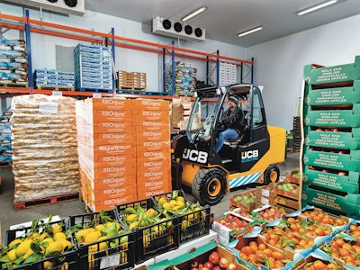 The JCB 66-40 Electric Teletruk is now available in the United States, offering the material handling capability of an industrial forklift with added features such as forward reach and an exceptional operator environment.