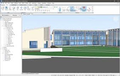 Hexagon offers BIM software that accepts input from 3D CAD models and generates a detailed BIM image showing all construction elements.
