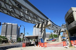 Purple Line construction at the Paul S. Sarbanes Transit Center in Silver Spring, Maryland. Photo credit: © Farragutful No changes made. Creative Commons license: https://creativecommons.org/licenses/by-sa/4.0/deed.en