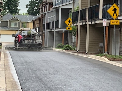 With use of the rejuvenator RePlay, no restriping is required because the material goes down clear. It cures in minutes, so pavement can be opened to traffic immediately.