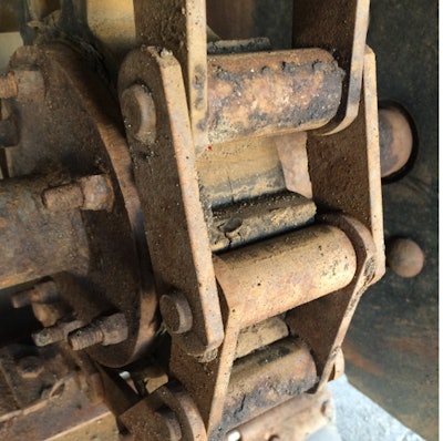 Conveyor chains and sprockets can be damaged by millings, so require adjustment and often replacement.