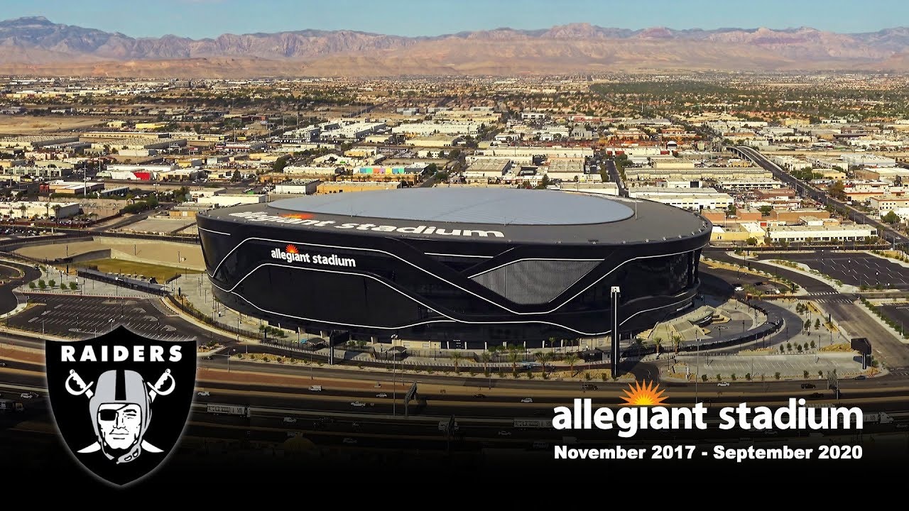 Allegiant Stadium construction update from above