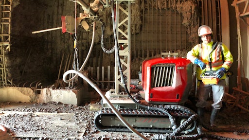 With Aquajet’s technology, combined with years of hydrodemolition experience, Water Blasting & Vacuum Services Inc. pushed the boundaries of Hydrodemolition to work deeper and cleaner than any Canadian project to date, completing a 4,944-cubic-foot (140-cubic-meter) removal project on time and recycling nearly 80% of the water.