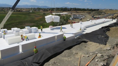Insulfoam Geofoam Placement on CDOT US36
