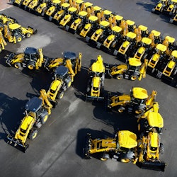 2020 - JCB machines spell out the signifcant milestone