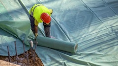 Installing a vapor barrier