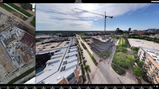 Images are gathered in AirMap’s JobSite app and organized on a timeline that allows you to easily find images from the same location at different times and toggle back and forth to compare them.
