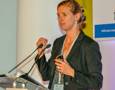 Audrey Courant of DuckerFrontier presents at Europlatform 2019 in Nice, France