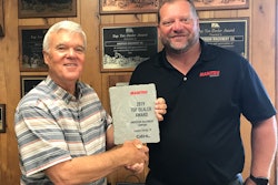 Left: Jim Anderson, owner of Anderson Machinery Company Right: Chris Shoots, Manitou group regional sales manager