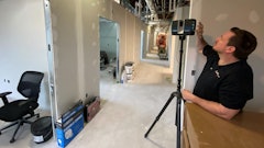 3D scanners spin in a 360-degree radius to analyze every tiny detail of the construction site.