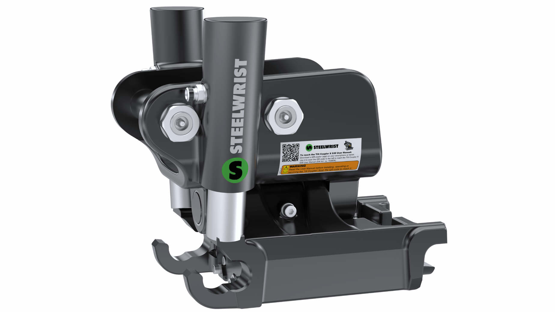 Steelwrist TCX Tilt Coupler and S30 Quick Coupler for Mini