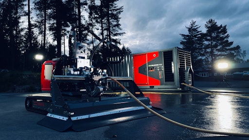 As part of a well-designed sound abatement plan, hydrodemolition—and the latest silent-running high-pressure pump system—allows contractors to protect workers and the public from dangerous noise levels, while providing productivity above and beyond that of traditional handheld equipment.