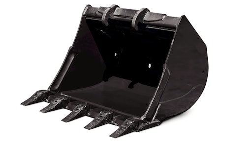 Heavy-duty trenching bucket