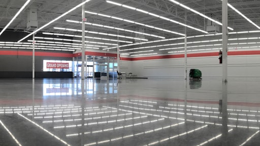Polished concrete slabs are popular in offices, residential, retail and big box stores, such as this Floor and Décor. The new ACI 310.1 specification available provides a guideline for normal industry practice.