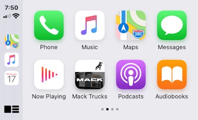 Mack Trucks is improving driver comfort and productivity with the introduction of Apple CarPlay for Mack infotainment/