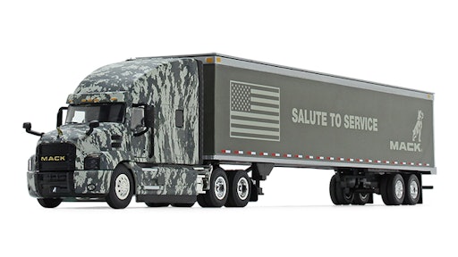 Mack Defense announced a multiyear partnership with Fisher House Foundation in which proceeds from the Mack Anthem Digi Camo diecast models sales will be donated to the nonprofit serving military and veteran’s families. Mack will donate $20,000 this year for sales in 2019 and 2020, and will contribute up to $10,000 more next year as sales continue.