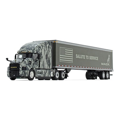 Mack Defense announced a multiyear partnership with Fisher House Foundation in which proceeds from the Mack Anthem Digi Camo diecast models sales will be donated to the nonprofit serving military and veteran’s families. Mack will donate $20,000 this year for sales in 2019 and 2020, and will contribute up to $10,000 more next year as sales continue.