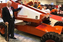 Art Moore With The Restored Snorkel Tb42 At The Rental Show 2017