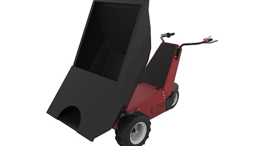 E 750 Electric Wheelbarrow W Slurry Tub & Concrete Funnel Cap