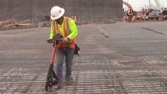 The RB401T-E is designed to reduce back strain for rod busters. The tool’s primary benefit is its ergonomic construction.