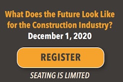 The third and final webinar presented this Fall, “What Does the Future Look Like for the Construction Industry?,” will air live on Dec. 1, 2020.