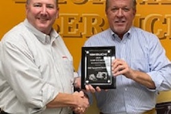 From L to R: Hampton Wideman, southwest region business manager, Takeuchi, and Bobby Slay, senior VP of construction, H&E Equipment