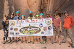 Left to Right: Sarah Lee (Army, Founder of Waypoint Vets), Jonathan Parrish (Air Force), Kevin Blanchard (Marines), Chris Myers (Air Force), Van Booth (Army), Marisa OlGrady-Kessner, Jolene Raciborski (Army), Daniel Smith (Army), Joe Makouske (Marines), and Jonathan Zambella (Marines, Owner of Zion Guru).