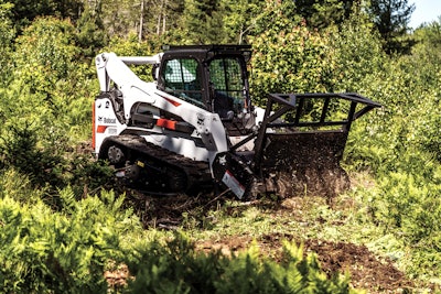 CTLs offer an advantage in terms of versatility and travel speed versus a dedicated mulching machine.