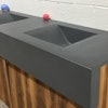 A vanity made with GFRC.