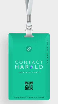 Contact Harald Contact Tracing Card